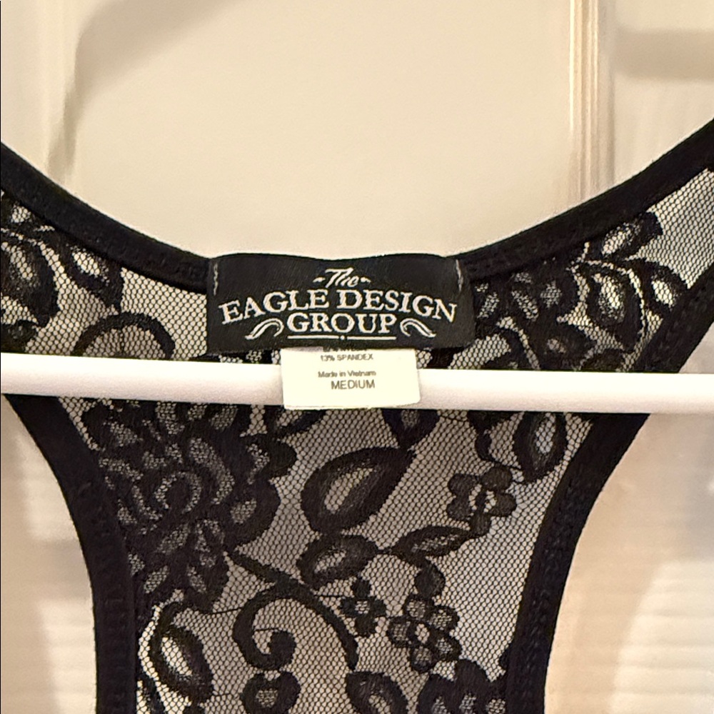 Disney parks Black & Pink Lace-Back Graphic Tank Top - Pirate Couture - Picture 4 of 7